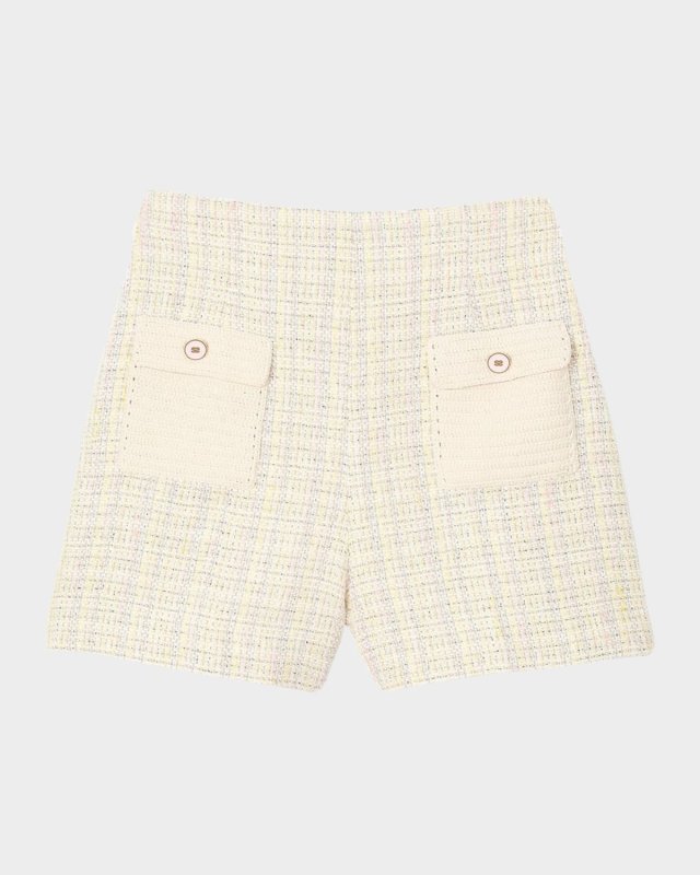 Mimo Decorative Tweed Shorts